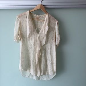 T. Babaton silk blouse